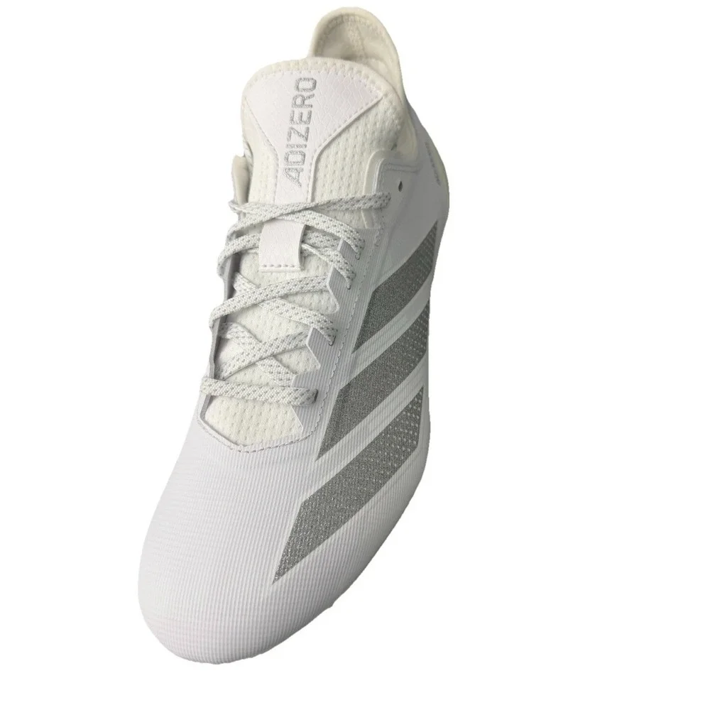Adidas Men's Adizero White Silver Electric.1 Football Soccer Cleats Size 11 New